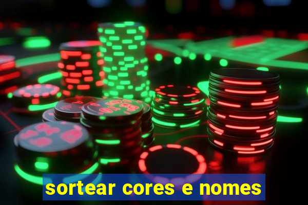 sortear cores e nomes